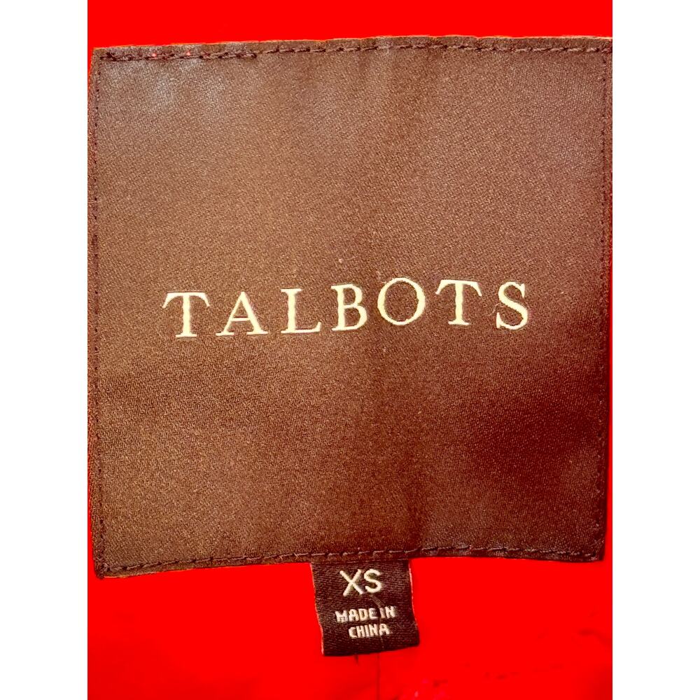 Talbots Womens XS Red Puffer Sleeveless Vest Duck Down Winter Fall Sport Ski - Picture 4 of 5